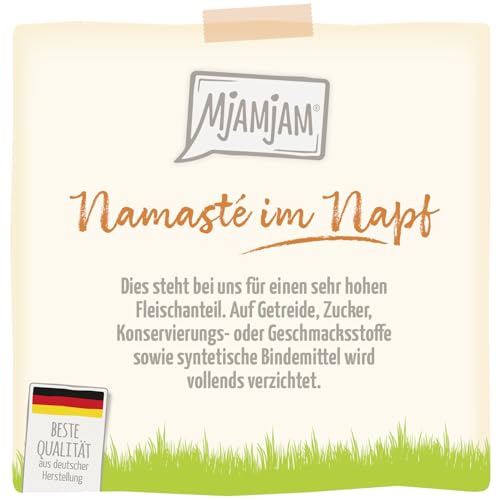 MjAMjAM - Premium Nassfutter für Hunde - Wellness - Knochen & Gelenke - Rind, 6er Pack (6x200g), getreidefrei