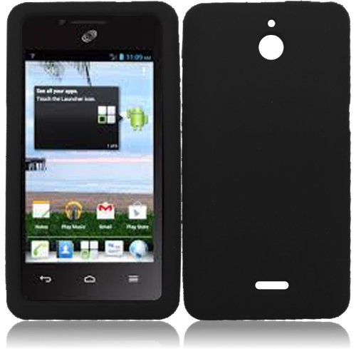 For Huawei Ascend Plus H881C Silicone Jelly Skin Cover Case Black Accessory