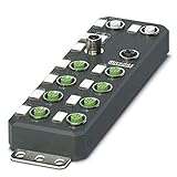 PHOENIX CONTACT AXL E ETH DIO16 M12 6P Dezentrales I/O-Gerät, 16 Eingänge, 24V DC, 558.400g Gewicht, Anthrazit