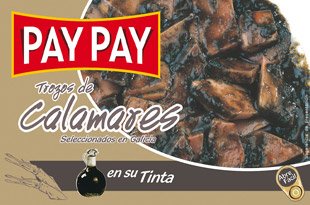 Trozos De Calamares En Tinta Pay-Pay 115G.