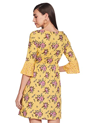 Image of EASYBUY Women's Crepe A-Line below The Knee Casual Dress
