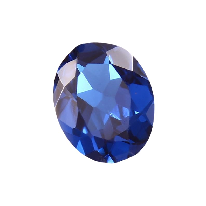 Saphir bleu bleuet naturel de forme ovale 10x8mm pour création de bijoux