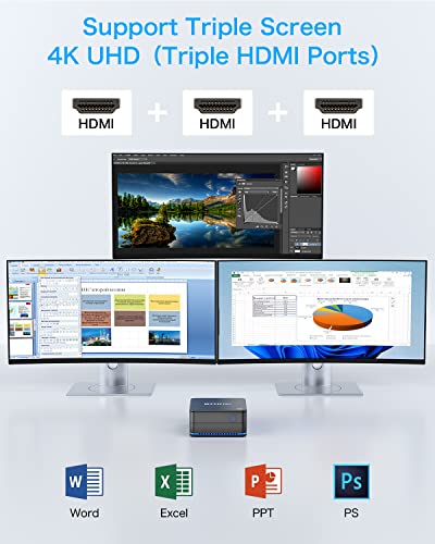 Gmktec Mini Pc Intel 11Th Gen N5105, Windows 11 Pro Mini Desktop Computer,8Gb+256Gb M.2 Ssd,Triple 4K Uhd Micro Computer Tower,Dual Wi-Fi/Dual Gigabit Ethernet/Bt 4.2 For Business Home Office Htpc #TOP5