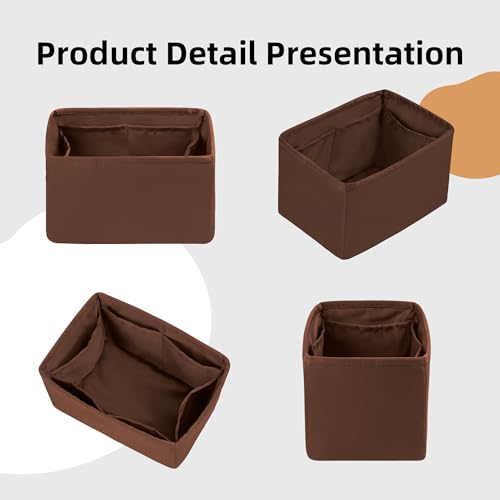Image of DGAZ Silk Purse Organizer Insert Fits Chanel Duma Bags,Silky Smooth Bag Organizer,Luxury Handbag & Tote Shaper(Gold,22A /22C /23C /24P Small)