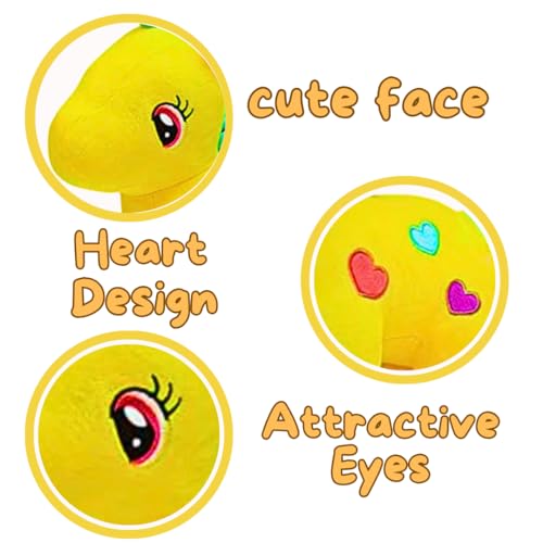 Image of Unicorn Soft Toy - 25cm (Yellow) | Plushies Aniamal Stuffed | Kids Toys for 2-5 Years Boys & Girls | Gift for Girlfriend