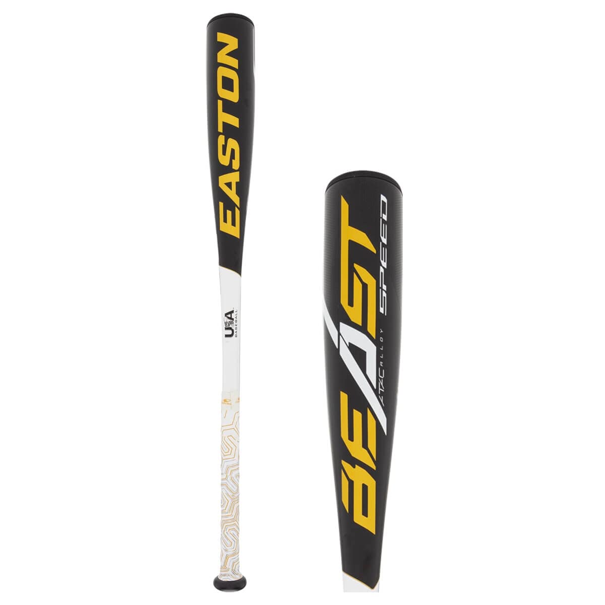 EASTON Beast Speed -10 (2 5/8") USA Youth Baseball Bat | 2019 | 1 Piece Aluminum | ATAC Alloy | Speed End Cap | Lizard Skin Grip