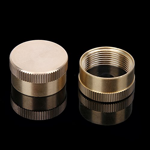 Kbrotech Propane Tank Cap Solid Brass Refill 1 LB Propane Gas Bottle Cylinder Sealed Cap for Outdoor Camping BBQ (3pieces) - Thumbnail 6
