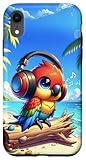 parrot rhythm blue manual Installazione facile Custodia per iPhone XR Kawaii Parrot Headphones: The Parrot\'s Rhythm