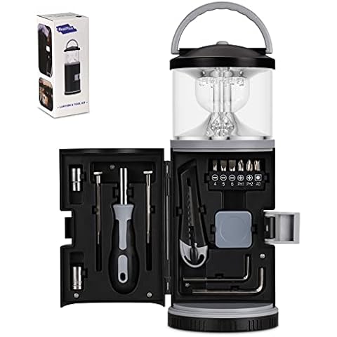 Fishing Gifts for Men, Christmas Gifts, RealPlus LED Camping Lantern for Him Gifts, Dad Birthday Gifts for Fathers with Multi-Purpose Tool Kit, Perfect for Camping Hiking, Fishing, Lighting Cover