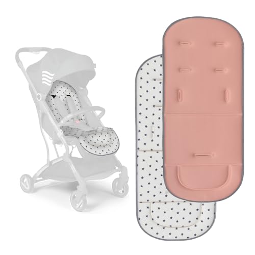 MS - Colchoneta universal para silla de paseo ligera ó cochecito, forro universal para cochecito, colchoneta acolchada para silla de paseo, ligera, suave y transpirable