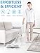 Electric Mop, Cordless Electric Spin Mop, Hardwood Floor Cleaner with Built-in 300ml Water Tank, Polisher with Led Headlight and Sprayer, Scrubber for Hard Floor & Tile, Powerful Cleaner and Waxing