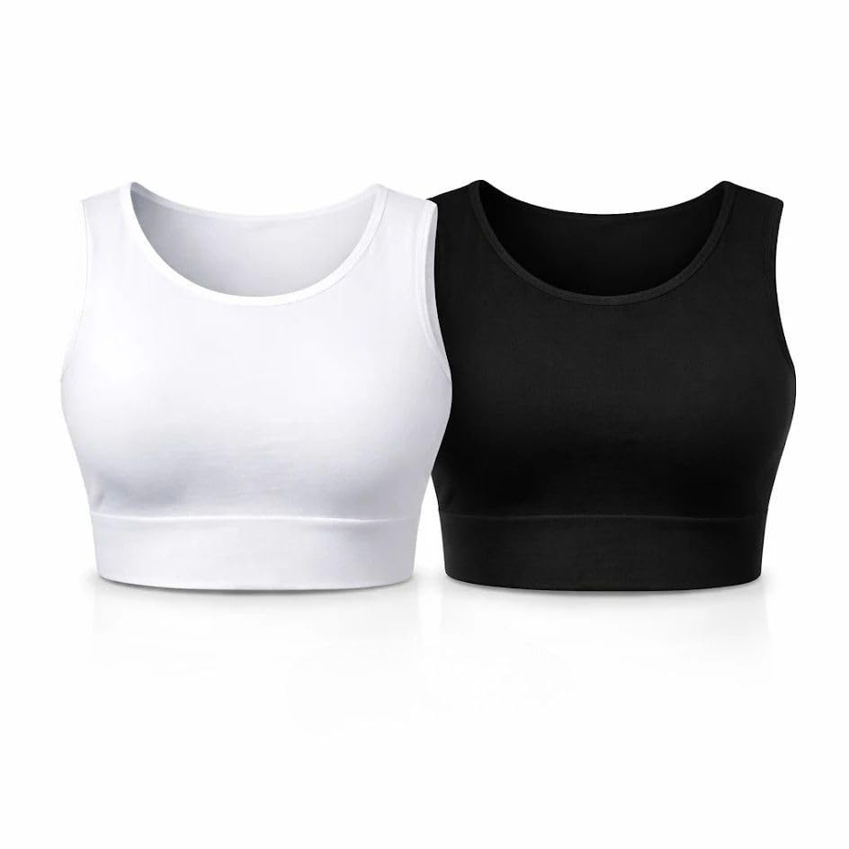 Image of Women Tank Top Cami Layering HALFTEE Tank Sleeve Tee | Demi Crop Undershirt for Women & Teens XS-6X