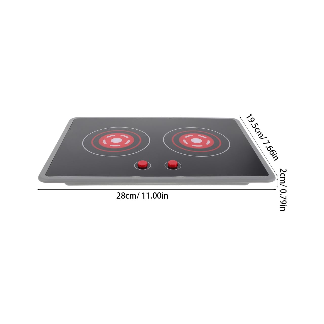 Milisten Plaque de Cuisson Induction Jouet pour Enfants - Cuisinière Électrique Miniature avec Sons et Lumières - Accessoire de Cuisine Réaliste pour Jeux de Rôle Fille et Garçon
