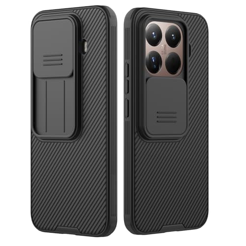 WVOZWWO for Xiaomi Mi 15T Pro Case Cover, Slim case Protective Cover with Camera Protector Hard PC and TPU Ultra Thin Anti-Scratch Phone Case for xiaomi 15T Pro 5G (Black, 15T Pro)