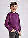 Haloumoning Boys Geometric Texture Sweatshirts Fashion Crewneck Long Sleeve Pullover Shirts 5-14 Years Purple