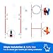 Polar Aurora Dog Agility Equipment, Dog Obstacle Courses Backyard - Pet Outdoor Games w/Adjustable High Jump, Agility Weave Poles, Tunnel, Jumping Ring, Pause Box, 2 Balls,Whistle and Carrying Bag