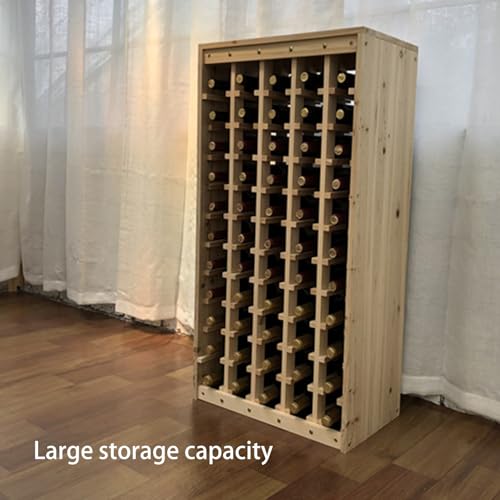 Soporte para botellas de vino de madera, 11 niveles miniatura 7