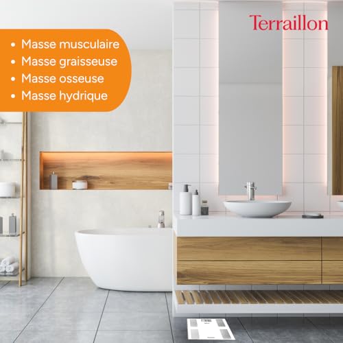 TERRAILLON Pèse Personne Connecté SMART CONNECT - IMC - 8 Utilisateurs - Bluetooth Low Energy - Capacité 160Kg - Blanc – Image 5