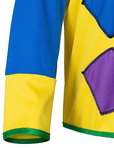 Yoroka 5Pcs Kids clown costume set Circus costume Boys and Girls Cosplay Costumes Quick Dress up for Clown