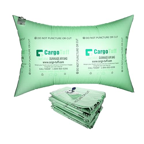 IDL Packaging 48" x 72" Dunnage Airbags, Woven Polypropylene, Level 1 (Pack of 10) - Fill The Void in Trucks and Intermodal Shipments, Reusable - Load Securement Airbags for Container Stuffing