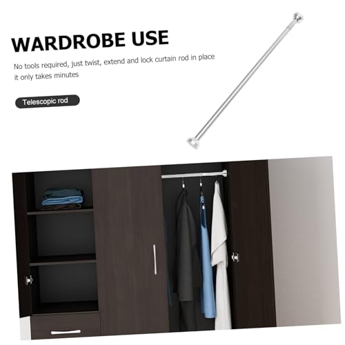 Tringle télescopique acier inoxydable 70-130 cm barre extensible - 7