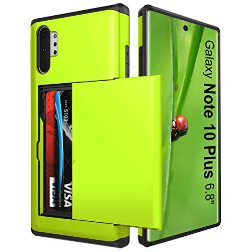 Phone Case for Galaxy Note 10 Plus Card Holder Case Credit Card Slot Wallet Dual Layer Cases Soft TPU Hard PC Shockproof Cover for Samsung Galaxy Note10+ Pro Plus 5G 6.8 inch