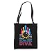 Bowling Diva Bowling Ball Hitting Bowling Pins Tote Bag