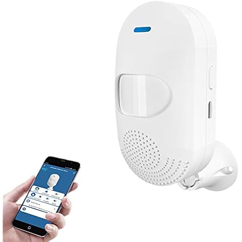 Smart Motion Sensor, WiFi Wireless Security sound and light alarm Alarm,with Free Notification Tuya APP Control Home Security Pir Motion Detector, Compatible with Alexa, Siri Cover