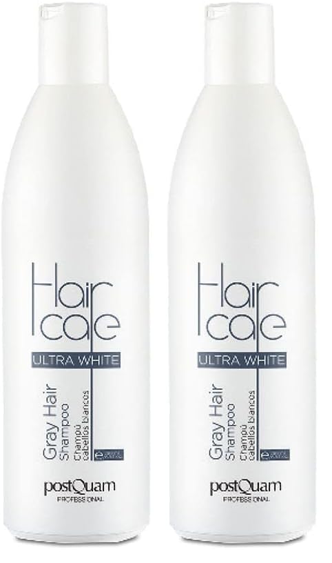 Postquam - Champú Neutralizador para Cabellos Blancos y Grises Ultra White para Hombre y Mujer - Elimina el Amarillo del Pelo Canoso, Deja el Cabello Suave, Brillante y de Color Perlado - 250 ml