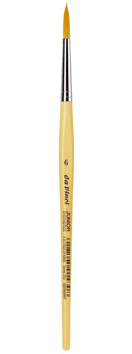 Davinci GH303 Junior Synthetics Malerpinsel, rund Serie 303, Set 9 pcs, 1, 2, 3, 4, 5 6, 8,10,12