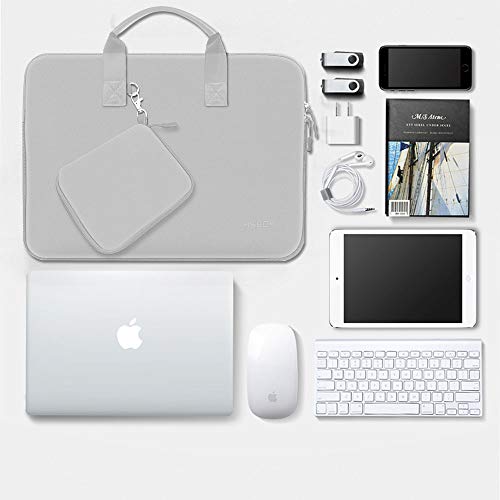 Image of Hseok Laptop Sleeve 13.3-14 inch Case with Small Pouch, Neoprene Computer Bag Compatible with MacBook Neo /Pro 14 M5 /M4 /M3 /M2 /M1, Mac Air /Pro 13.3, XPS 14 and Most 13-14 inch Notebooks,L02G03