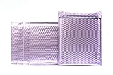 ProLine Matte Metallic Purple Bubble Padded Mailers 6x10 Inch Self Seal Padded Envelopes (25)