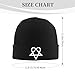 ADTEMP Heartagram Outdoor Unisex Beanie Warm Thick Knitted Hat Soft Elastic Skull Hat Black