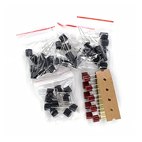 50PCS Cylindrical Fuse Kit T2A T3.15A T4A T5A T6.3A 250V SR-5 2Pin Slow Blow Assortment 5Kinds Each 10PCS miniatura 1