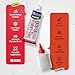 BEACON Super Fabri-Tac - New Industrial Grade Fabric Adhesive - Fast Grab, Quick Drying, Permanent & Crystal Clear - Suitable for Fabrics, Wood, Glass & More, 2.5-Ounce