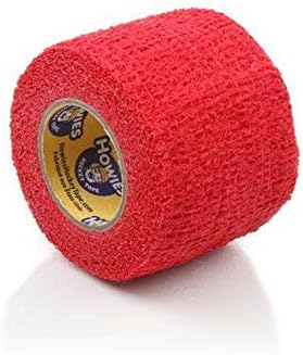 Howies Hockey Stretch Grip Tape | 1 Pack of Grip Tape for Hockey & Lacrosse Sticks, Baseball Bats | Multiple Color Options Red