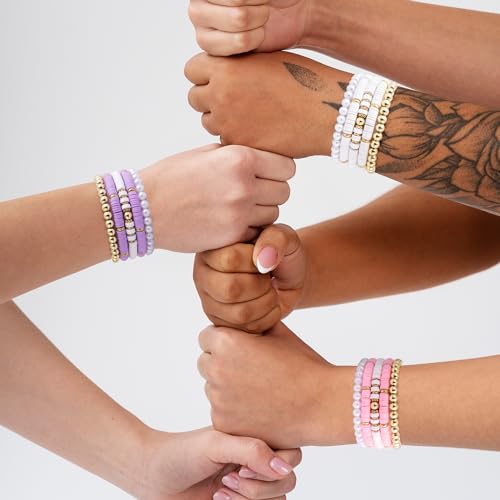 MiniCauliSprout Birthday Gifts for Women, Teen Girl, Her, Happy Birthday Gift Box for Girl, Women, Sister, Daughter, Friends, Cute Daisy Aesthetic Glass Cups Gift Set 7pcs (Light Pink)