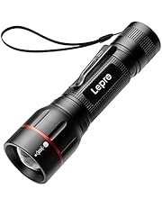 Lepro LE2050 Led-zaklamp, extreem heldere mini-zaklamp met clip, zoombare camping, werkt op batterijen, zaklamp met 5 modi, waterdicht torch light voor outdoor, wandelen, cadeau, noodgevallen