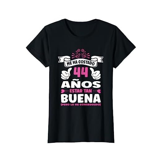 Mujer 44 Cumpleaños Regalo Años Mujer Divertido Decoración Vintage Camiseta