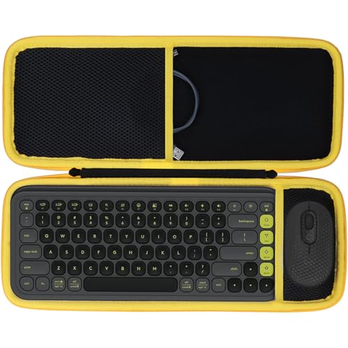 Estuche para Logitech Pop Icon Combo: la solución rígida Lebakort contra daños por caídas