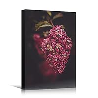 Canvas Wall Art Pink Fields Bohemian Colorful Floral Group Multicolor Photography - 12x18 inches