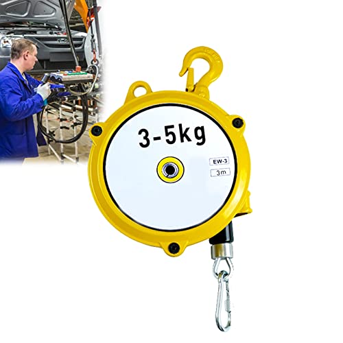 Balanceador de Resorte Retráctil, 1-3/3-5/5-9kg, Spring Balancer con Gancho de Aleación de Acero, Equilibrador de Resorte para la Fabricación de Automóviles Taller de Producción(Size:3-5kg)