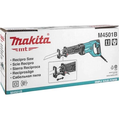 Serra Sabre 28mm Industrial 1010w 2800 Golpes por Minuto Com Corpo Emborrachado M4501b 127v Makita
