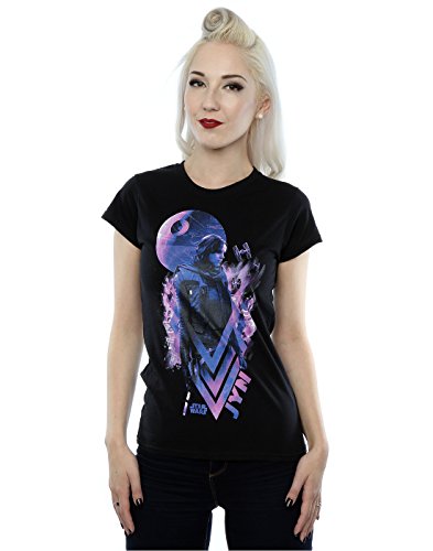 Star Wars Women's Rogue One Jyn Death Star T-Shirt Medium Black