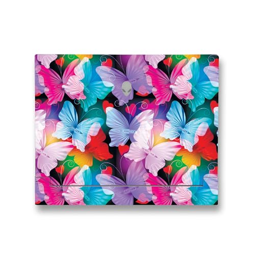 Image of MightySkins Skin Compatible with Alienware X14 R2 (2023) Full Wrap Kit - Prismatic Butterflies | Protective Durable and Unique Vinyl Decal wrap Cover | Easy to Apply & Change Styles | Made in The USA