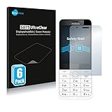 Savvies 6 Stück Schutzfolie für Nokia 230 Bildschirmschutz-Folie Ultra-Transparent