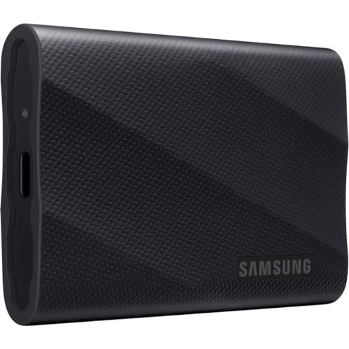 Image of Samsung T9 Portable External SSD 4TB, USB 3.2, Speed up to 2,000 MB /s Read /Write Speed, Storage for Professional Creators - videographers, Graphic Designers, Artists, MU-PG4T0B /WW, Black & Cover