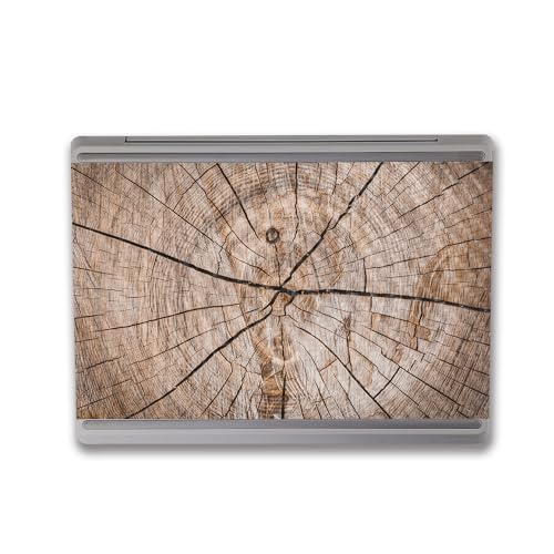 Image of MightySkins Carbon Fiber Skin Compatible with Microsoft Surface Laptop Go 3 (2023) Full Wrap Kit - Tree Rings | Protective, Durable Textured Carbon Fiber Finish | Made in The USA
