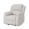 Great Deal Furniture Michelle Classic Fabric Gliding Recliner, Grey from Great Deal Furniture
