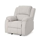 Christopher Knight Home Michelle Gliding Recliner, Beige + Black